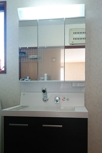 宮崎市 K宅 洗面化粧台リフォーム