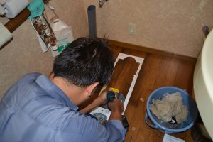 宮崎市　リフォーム　トイレ　計測