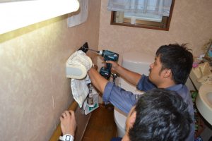 宮崎市　リフォーム　トイレ　リモコン取付