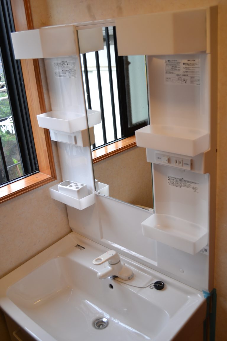 宮崎市 洗面化粧台 リフォーム 施工後