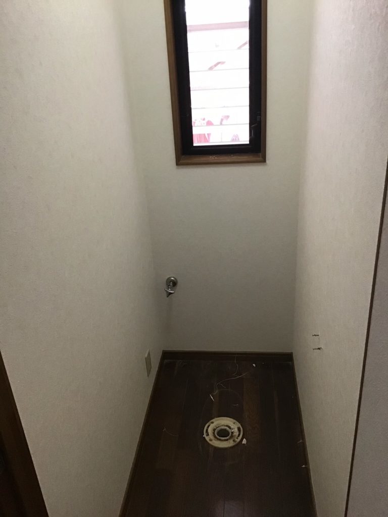 トイレリフォーム施行中