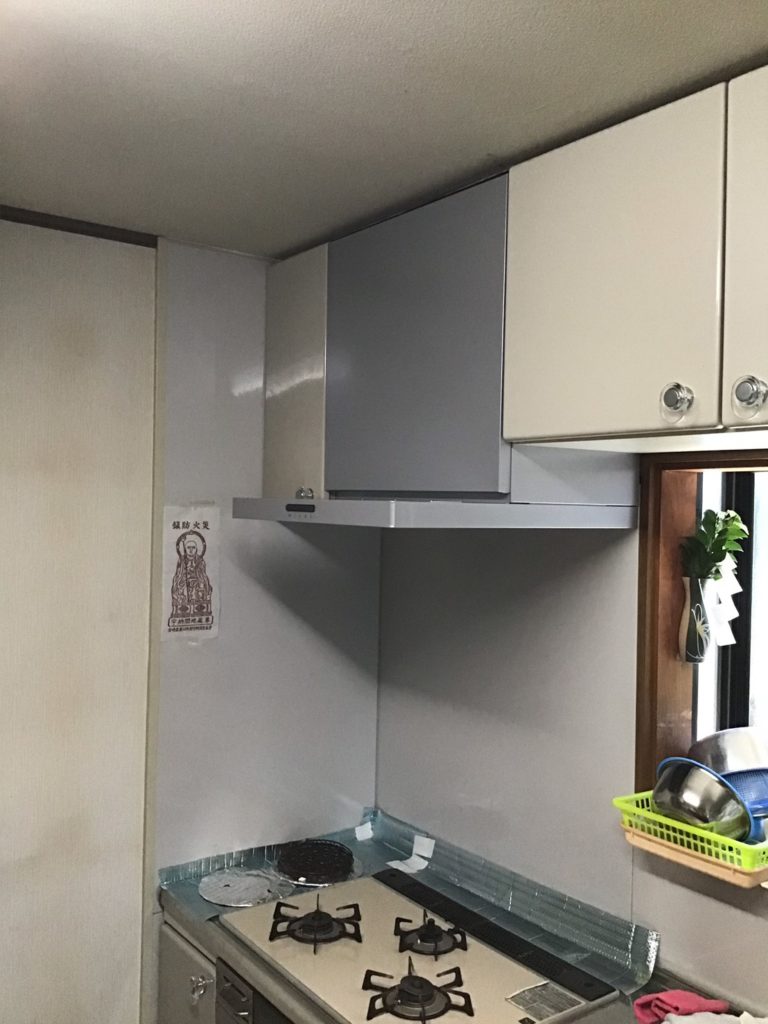 レンジフード交換施工後