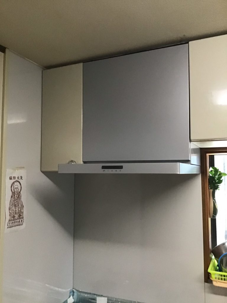 レンジフード交換施工後