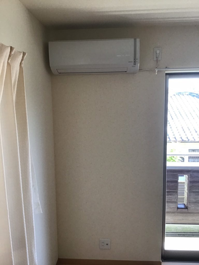 エアコン取付施工後