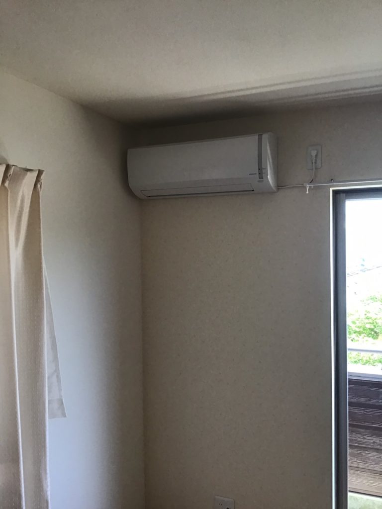エアコン取付施工後