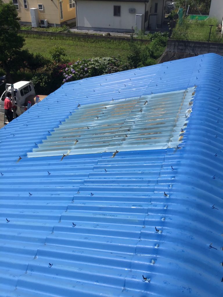 太陽熱温水器撤去後