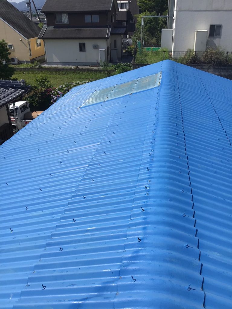 太陽熱温水器撤去後