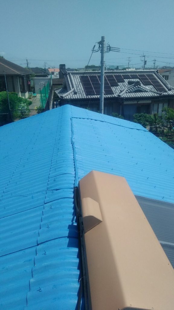 太陽熱温水器撤去前