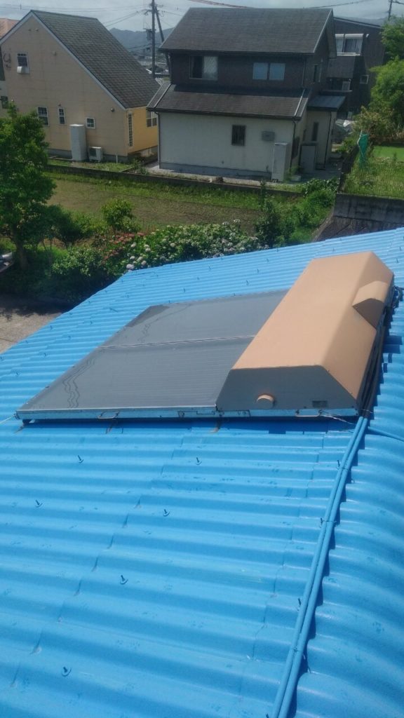 太陽熱温水器撤去前