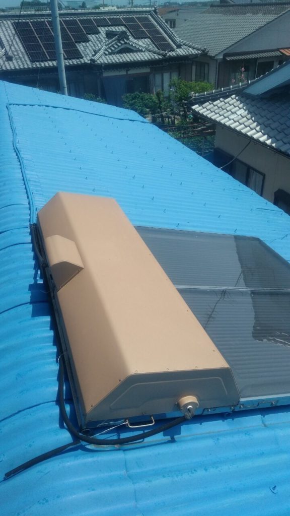 太陽熱温水器撤去前