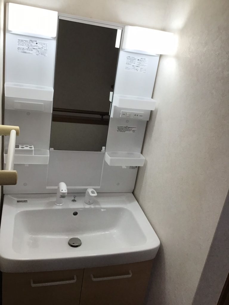 洗面化粧台リフォーム施工後