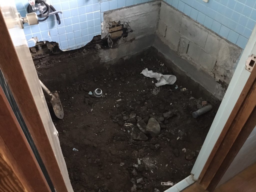 バスリフォーム施工中