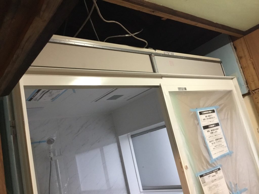 バスリフォーム施工中