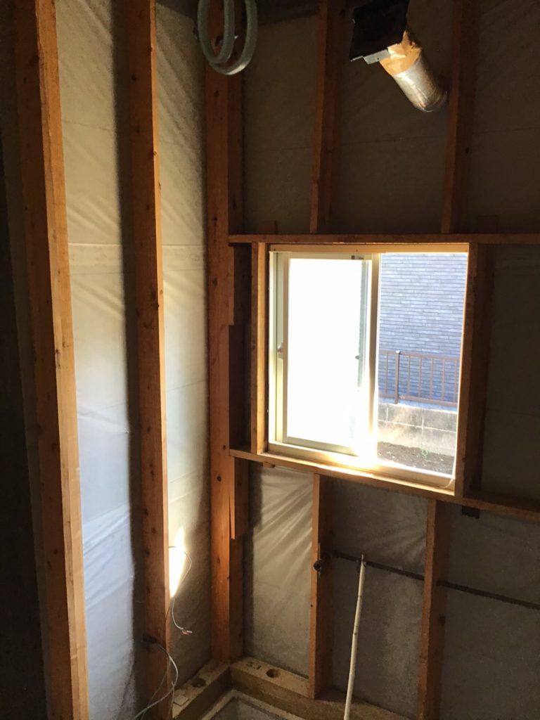 バスリフォーム施工中