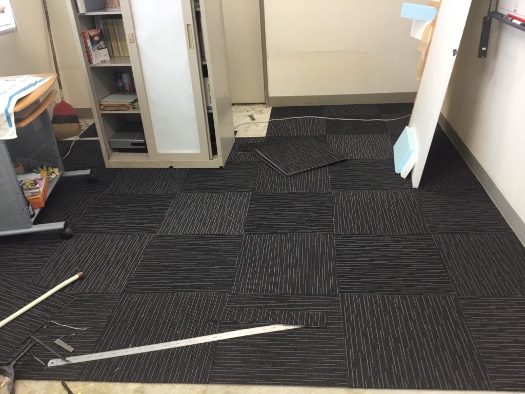 フロアカーペット張替後