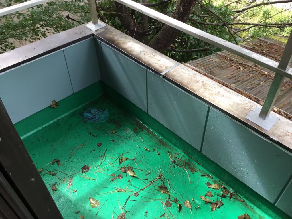 ベランダ内雨漏り補修工事施工後