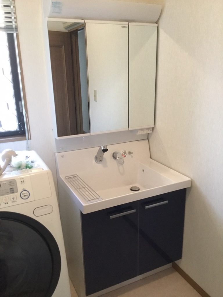 洗面化粧台リフォーム施工後
