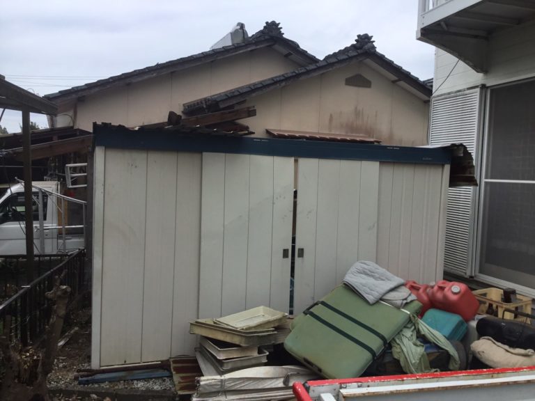 倉庫内不用品処理＆倉庫解体作業前