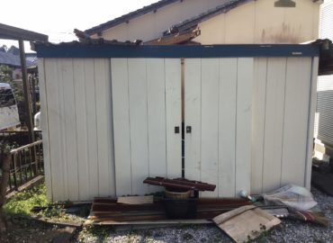 宮崎市の倉庫内片付け作業＆倉庫解体