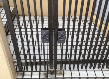 宮崎市の門扉錠交換