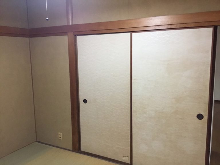 和室畳張替・クロス貼替施工前