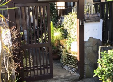 宮崎市の三門下部補修