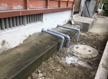 キッチン漏水工事