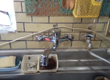 キッチン水栓交換工事